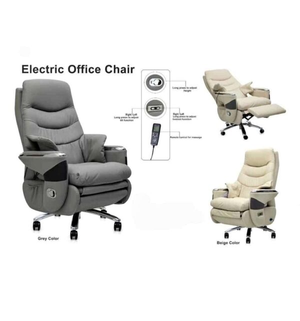 Executive Electric Leather Recline and massage Chair
